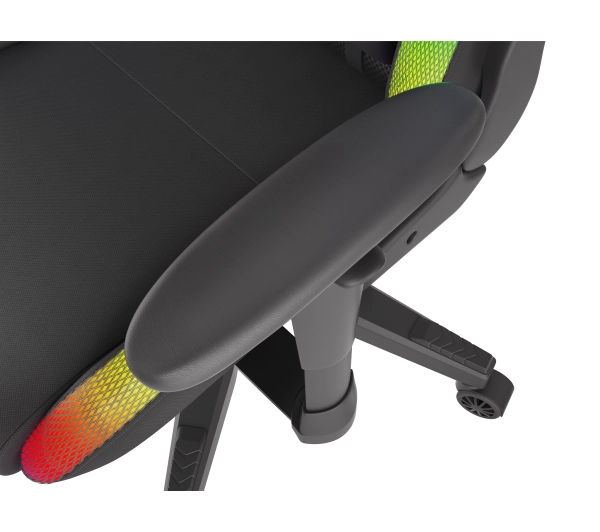 Genesis Trit 600 RGB Gamingowy do 150kg Skóra ECO Tkanina Czarny - Kup na Raty - RRSO 0%