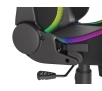 Fotel Genesis Trit 600 RGB Gamingowy do 150kg Skóra ECO Tkanina Czarny