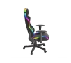 Fotel Genesis Trit 600 RGB Gamingowy do 150kg Skóra ECO Tkanina Czarny