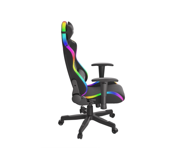 Genesis Trit 600 RGB Gamingowy do 150kg Skóra ECO Tkanina Czarny - Kup na Raty - RRSO 0%