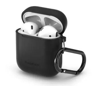 Etui na słuchawki Spigen AirPods Silicone Case 066CS24808 Czarny
