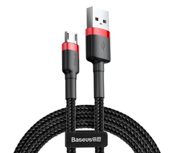 kabel USB Baseus Cafule CAMKLF-B91 (czerwono-czarny) 2,4A