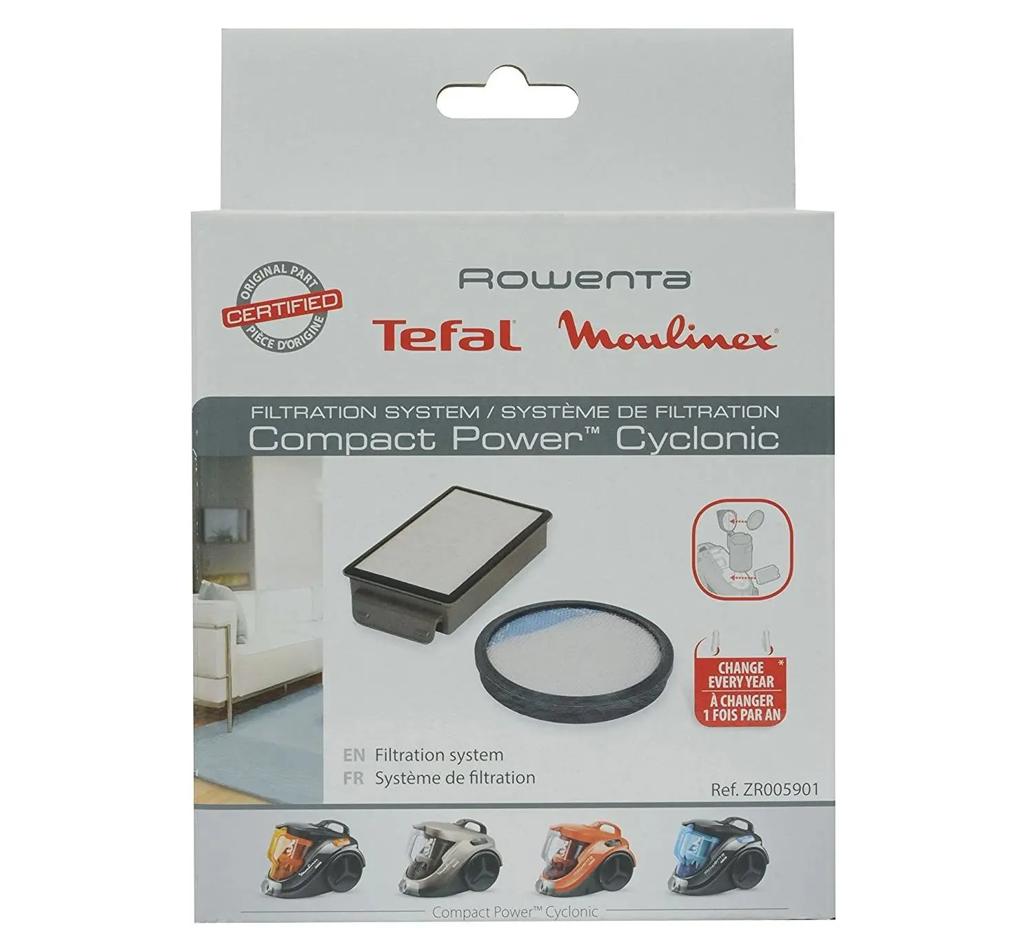 Filtry do odkurzacza Tefal ZR005901 HEPA 2szt.