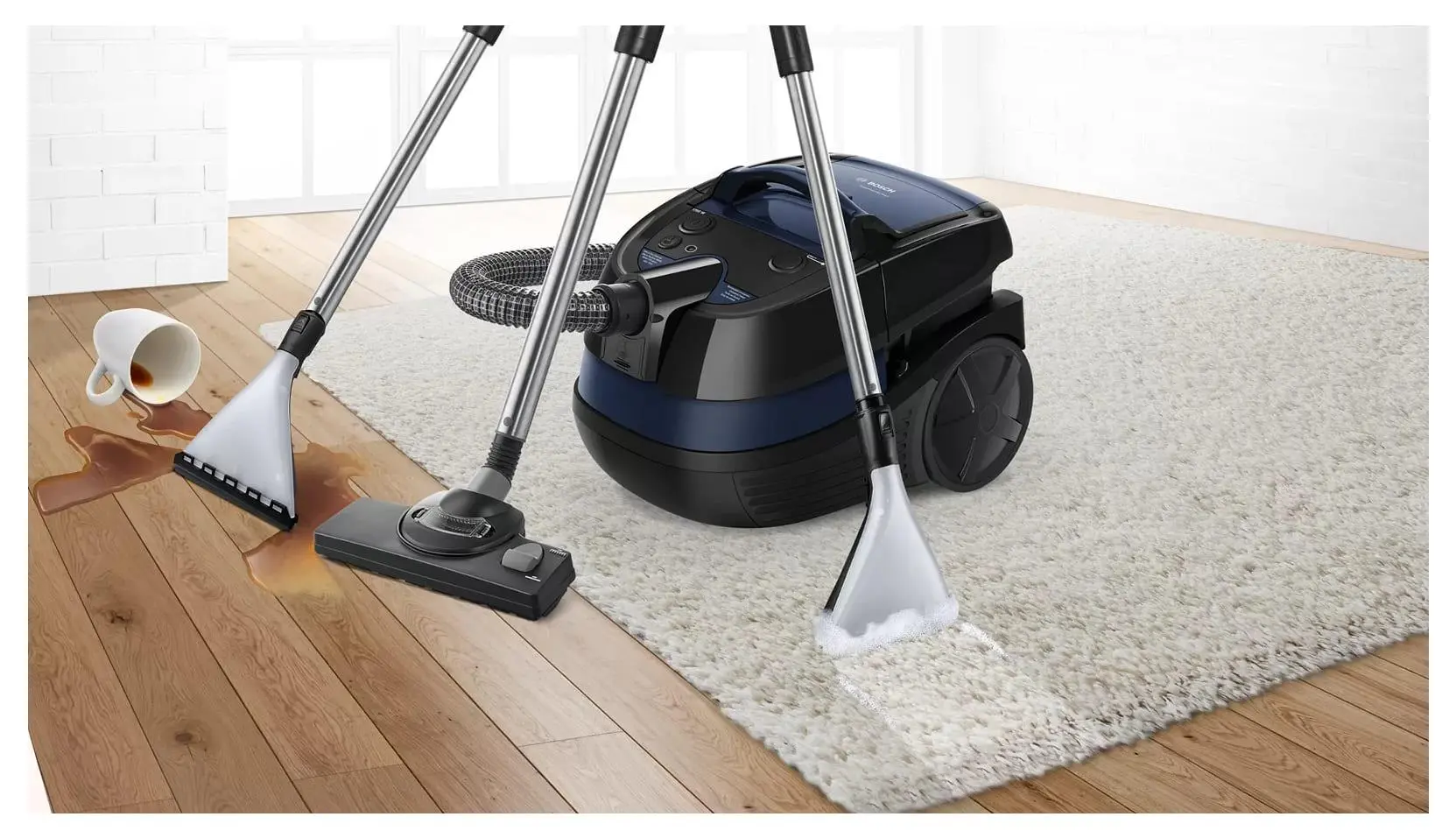 Odkurzacz Bosch AquaWash&Clean BWD41700   1700W Ssawka do prania dywanów