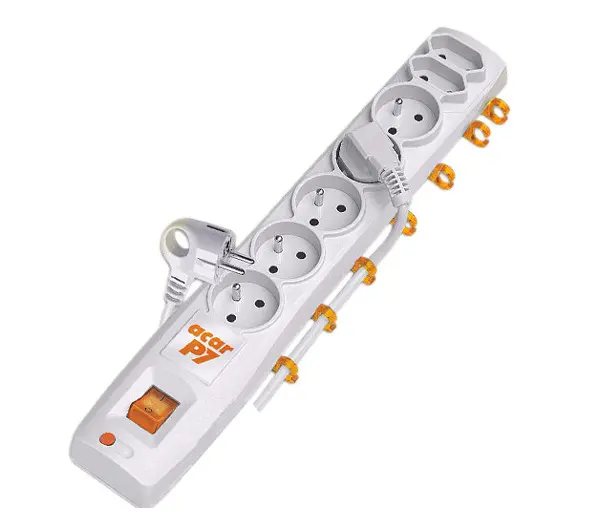 Listwa Acar P7 7 gniazd 3m Szary