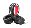 Słuchawki przewodowe z mikrofonem Yenkee YHP 3030 Nauszne Czarno-czerwony