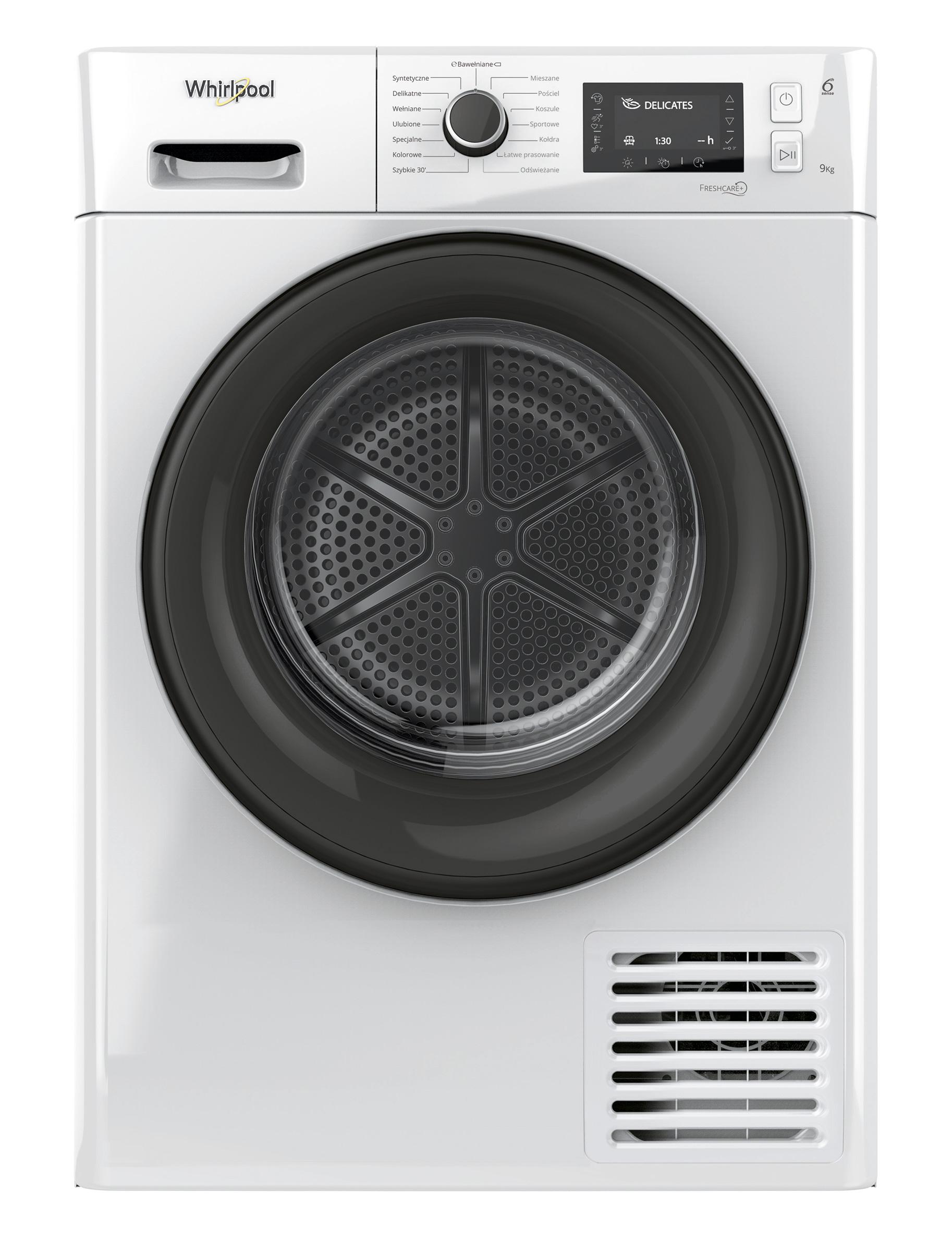 Suszarka Whirlpool EFTD9X3BPL - 64,9cm - pompa ciepła - 9kg
