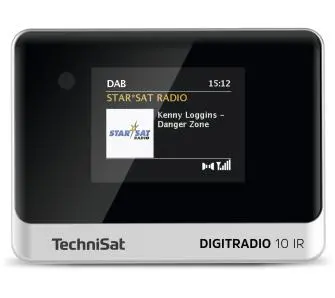 Radioodbiornik TechniSat DigitRadio 10 IR Radio FM DAB+ Internetowe Bluetooth Czarno-srebrny