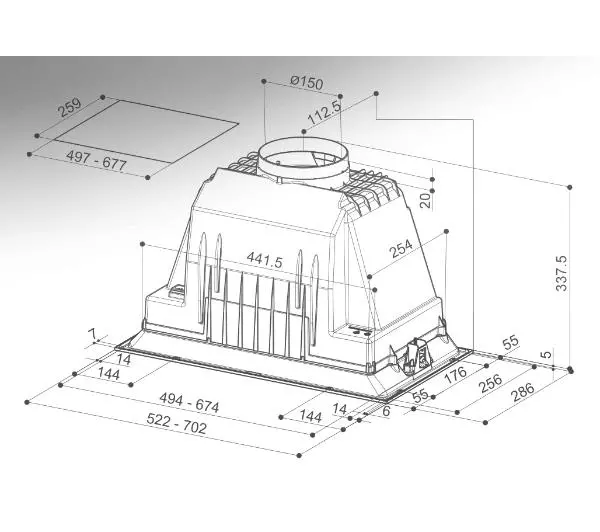 Faber Inka Plus HC 52 Inox - DRUGI -30%, ALBO 5-TY ZA 1ZŁ - Kup na Raty - RRSO 0%