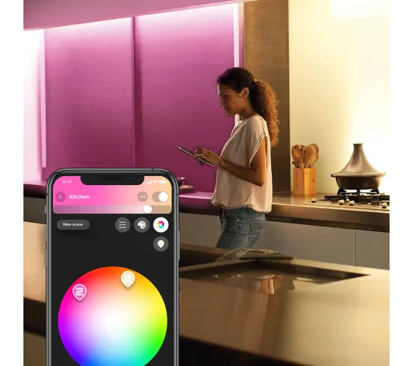 Philips Hue White and Colour Ambiance Lightstrip Plus 1m