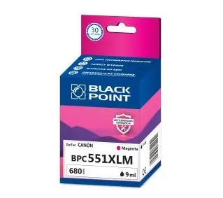Black Point BPC551XLM (zamiennik CLI-551M XL) Purpurowy 9 ml