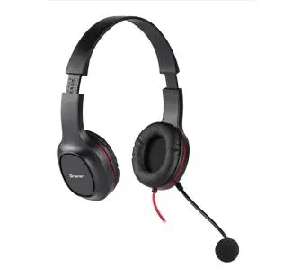 Słuchawki przewodowe z mikrofonem Tracer Office V2 Nauszne Czarny