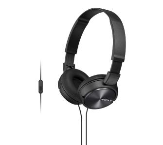 Słuchawki przewodowe Sony MDR-ZX310AP Nauszne Mikrofon Czarny
