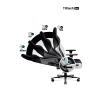 Fotel Diablo Chairs X-Player 2.0 Normal Size Gamingowy do 160kg Skóra ECO Tkanina Czarno-biały