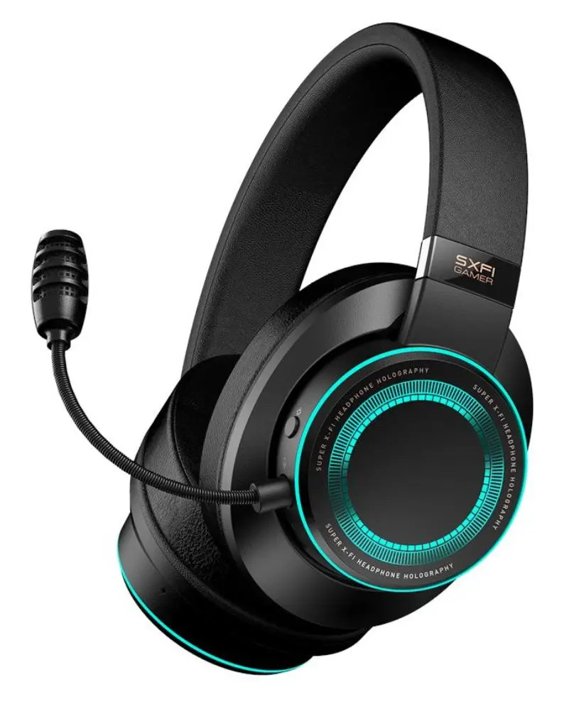 Słuchawki przewodowe z mikrofonem Creative SXFI Gamer Nauszne Czarny