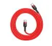 Kabel Baseus USB-C PD Cafule PD 2,0 QC 3,0 60W 1m Czerwony