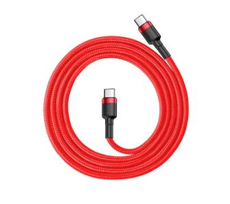 Kabel Baseus USB-C PD Cafule PD 2,0 QC 3,0 60W 1m Czerwony