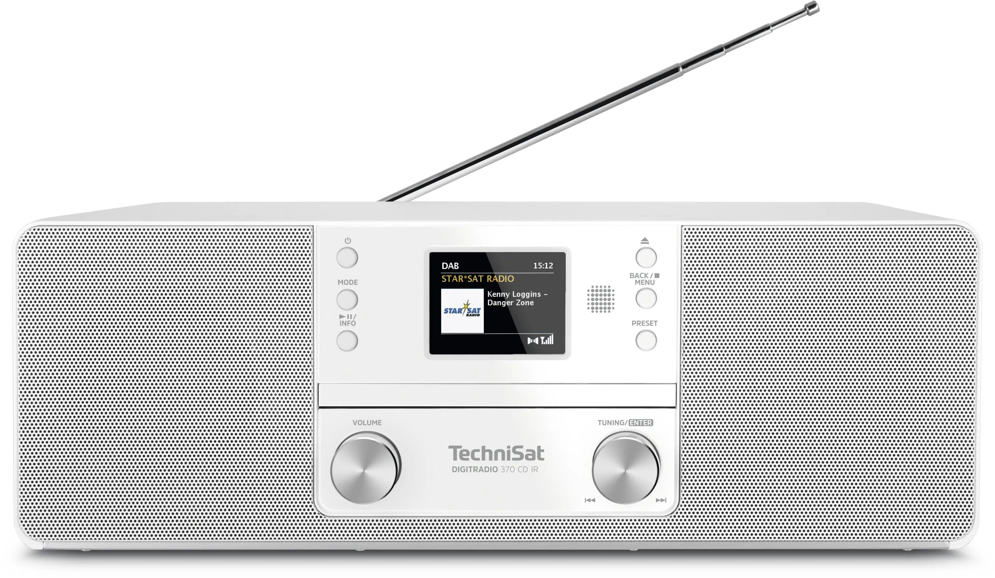 Radioodbiornik TechniSat DigitRadio 371 CD IR Radio FM DAB+ Internetowe Bluetooth Biały