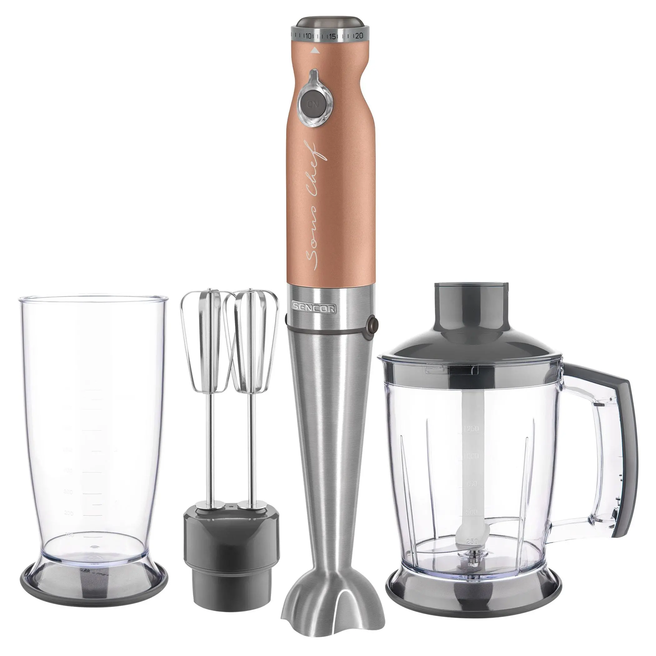 Blender Sencor SHB 5606GD-EUE3 4w1 1200W Rozdrabniacz Końcówka do ubijania
