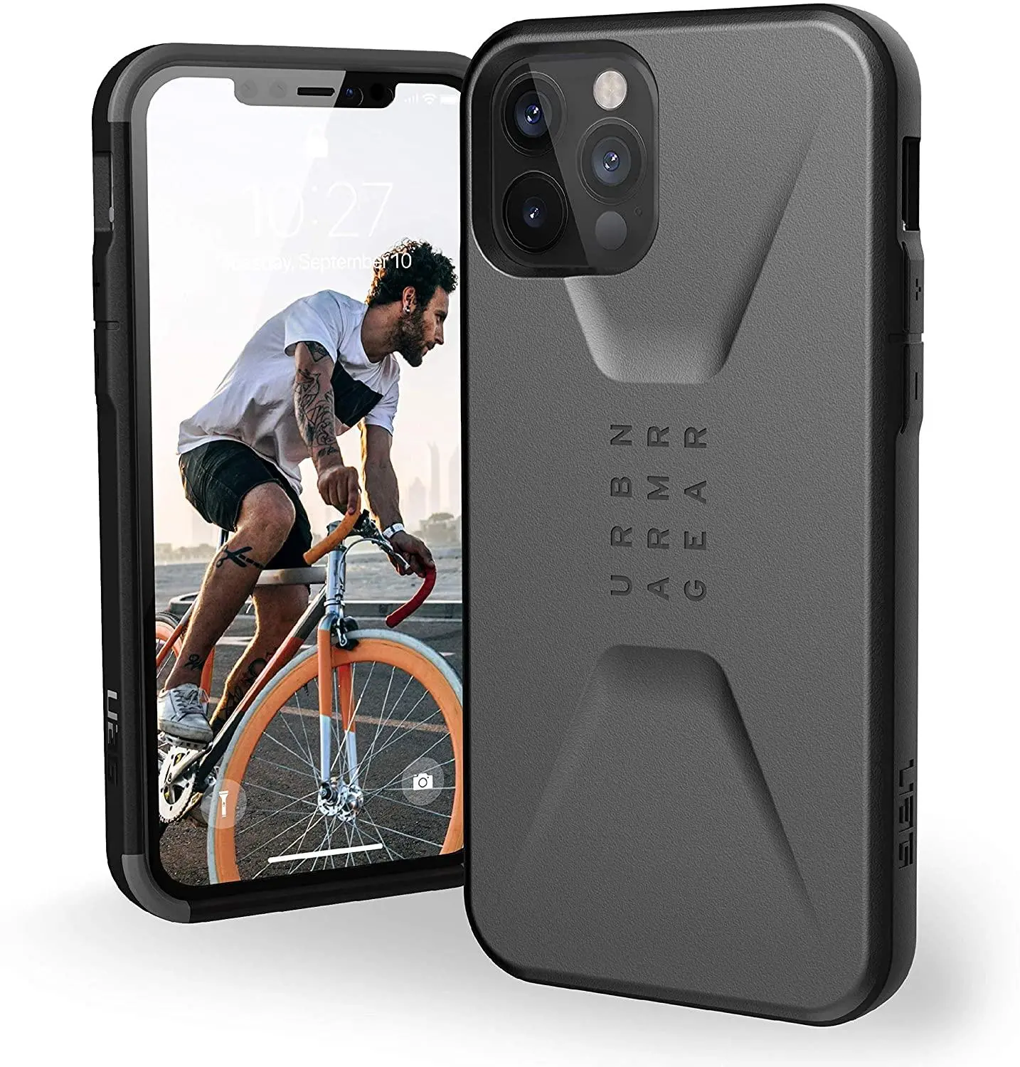 Etui UAG Civilian Case do iPhone 12 / 12 Pro Srebrny