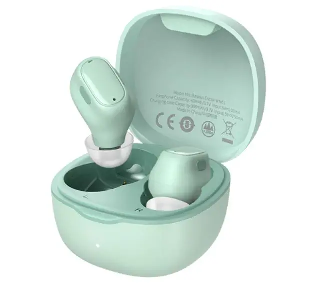 Słuchawki bezprzewodowe Baseus WM01 Dokanałowe Bluetooth 5.0 Zielony