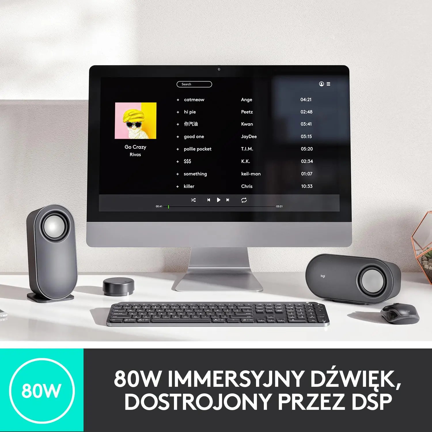 Głośniki Logitech Z407 2.1 Czarny
