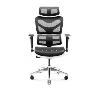 Fotel Diablo Chairs V-Commander Normal Size Biurowy do 140kg Tkanina Biało-czarny