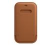 Etui Apple Leather Sleeve MagSafe do iPhone 12/12 Pro (naturalny brąz)