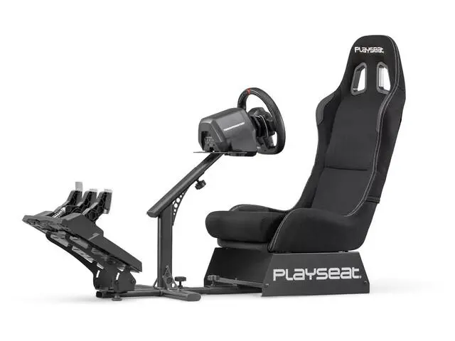 Fotel Playseat® Evolution Black Actifit Wyścigowy Tkanina do 122kg Czarny