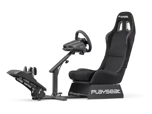 Fotel Playseat® Evolution Black Actifit Wyścigowy Tkanina do 122kg Czarny
