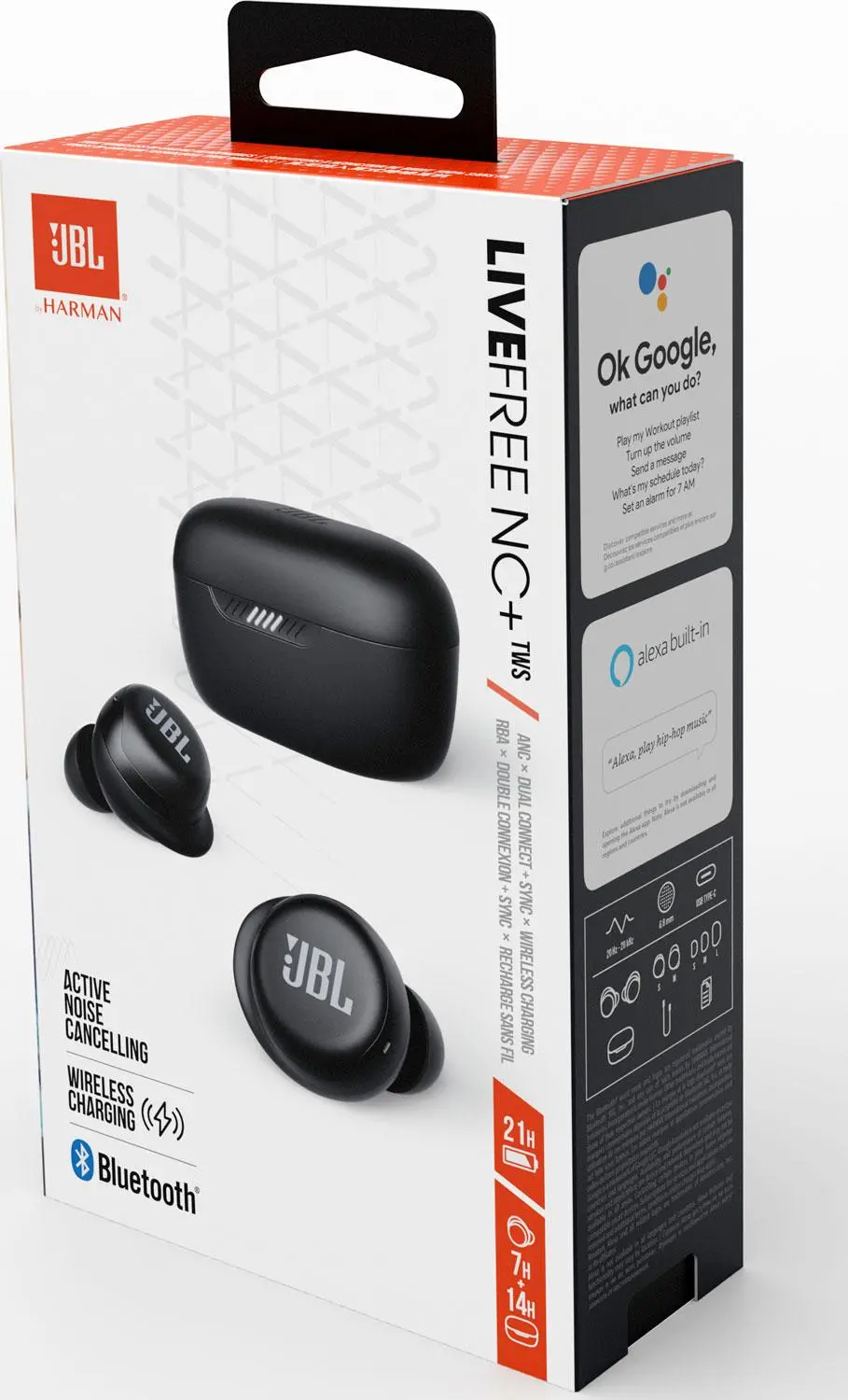 JBL LIVEFREE NC+ TWS ワイヤレスイヤホン ブラック JBL Live Free NC+ TWS | ノイズキャンセリング完全ワイヤレス