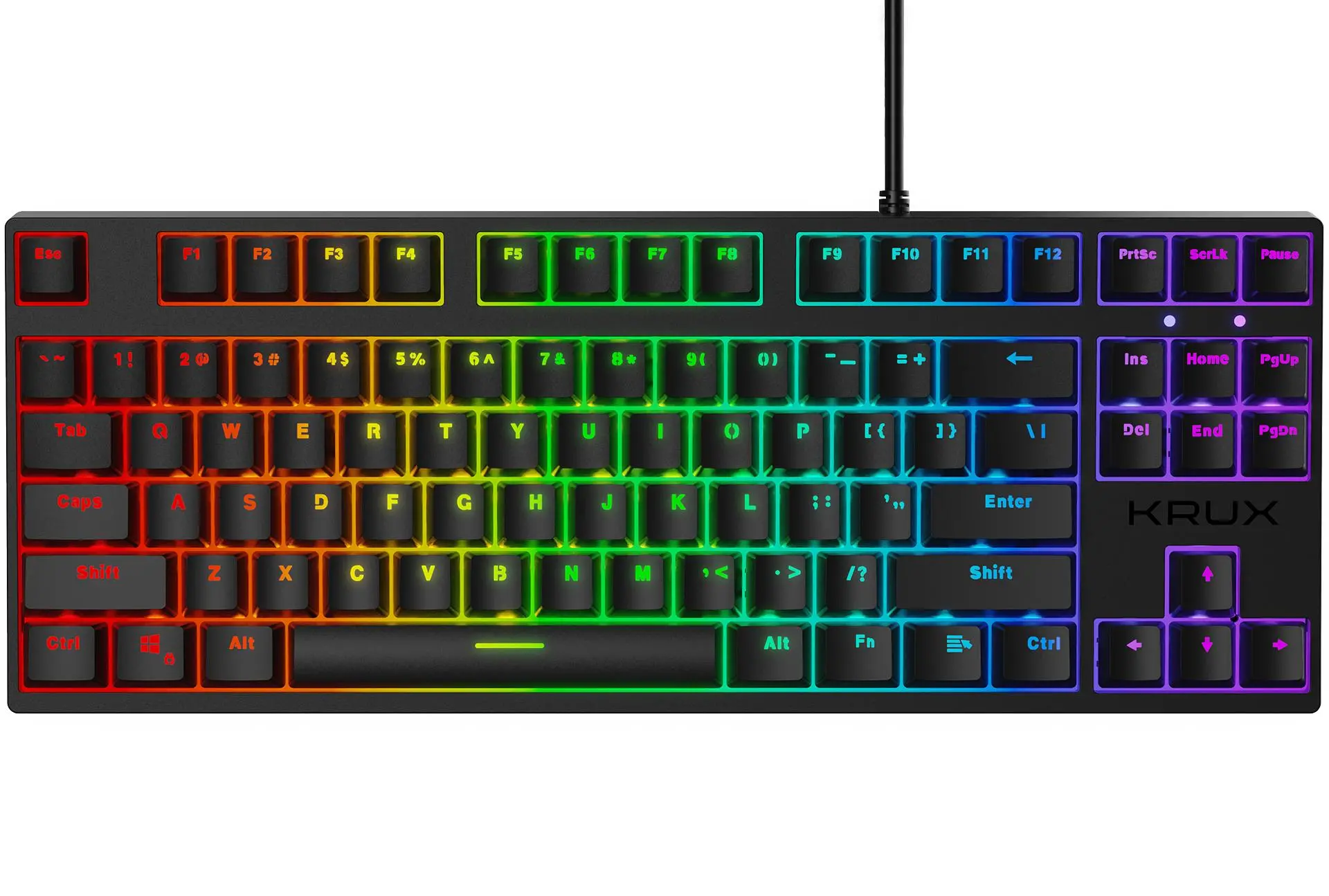 Klawiatura mechaniczna Krux Atax Pro RGB Outemu Red KRX0040 Czarny