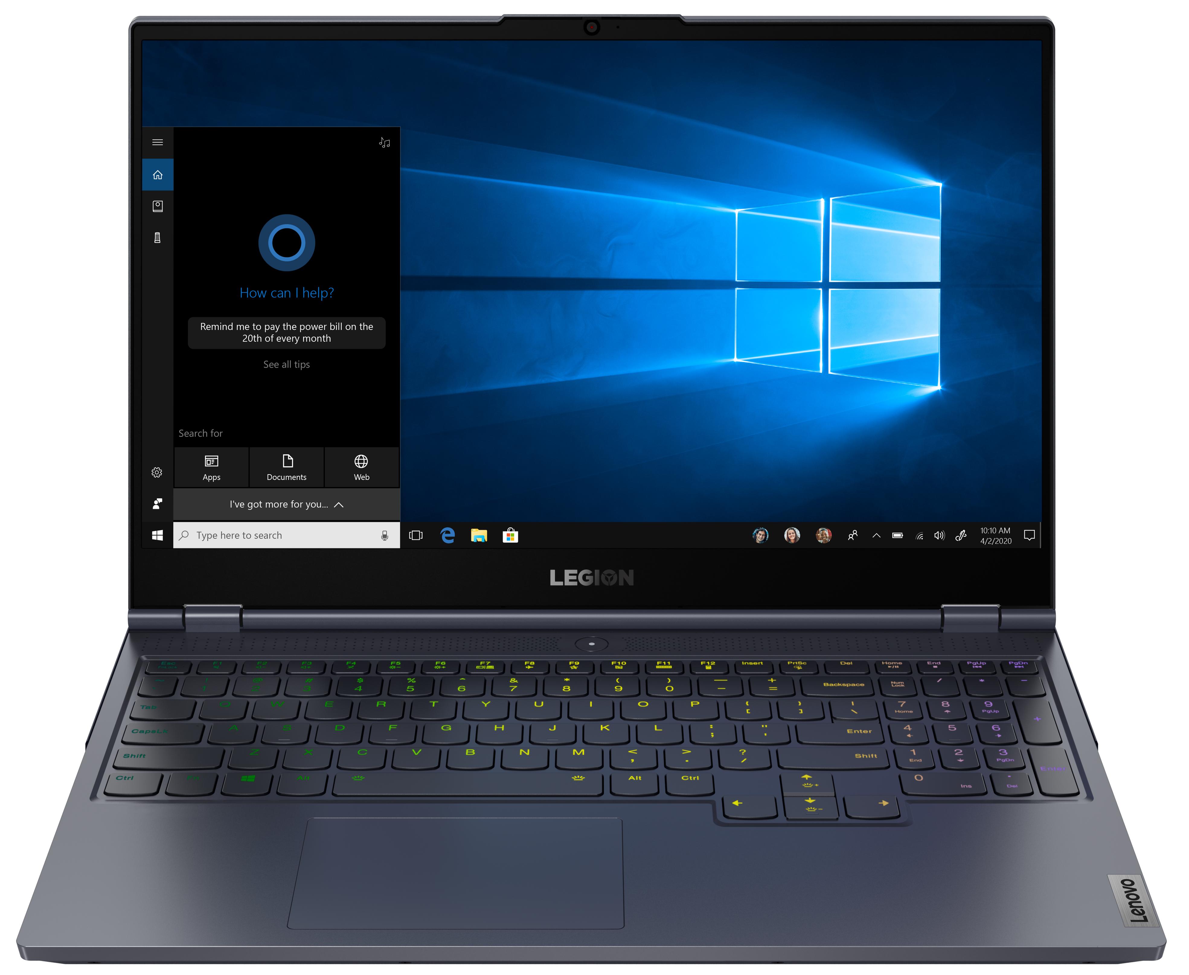 Laptop Lenovo Legion 7 15IMH05H 15,6" 144Hz Intel® Core™ i7-10750H 32GB RAM  512 Dysk SSD  RTX2060 Grafika Win10