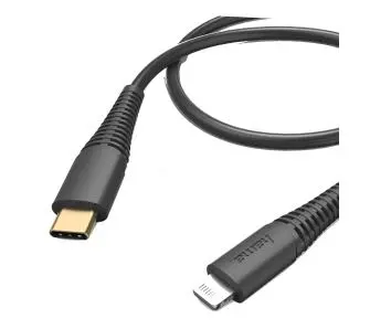 Kabel Hama USB-C Lightning 1,5m Czarny