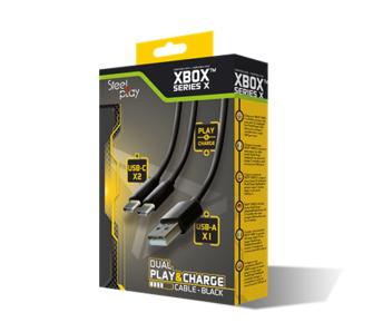 kabel SteelPlay Dual Play&Charge Xbox Series X (czarny)