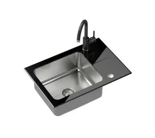 Quadron ST3564SC1BS-BW7059CZP HUGH 116 Czarny/Stalowy + bateria NAOMI Czarny - Kup na Raty - RRSO 0%