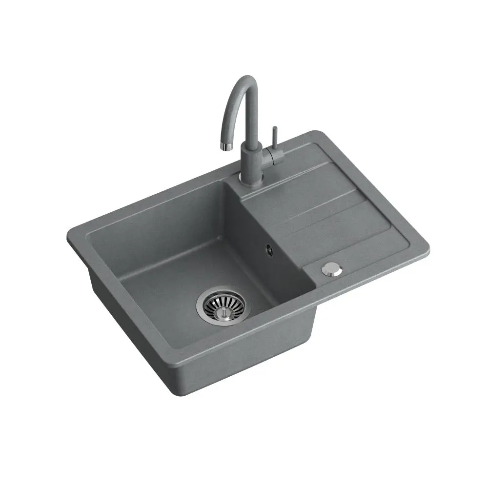 Zlewozmywak Quadron ZCS6244SZ_3623500GR CLEAR SMART Szary + bateria Szary