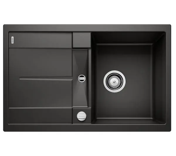 Zlewozmywaki kuchenne - Blanco METRA 45 S 525914 Granitowy Czarny