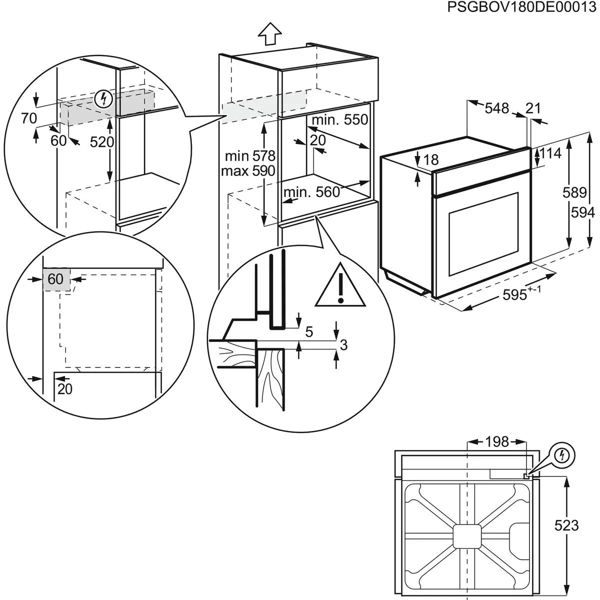 Фото Духовка електрична Electrolux EOC8P39WZ