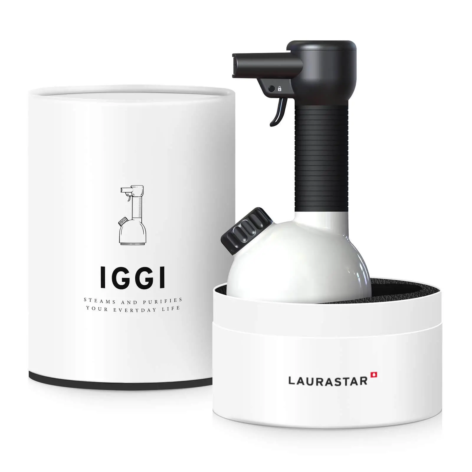 LAURASTAR IGGI スチームクリーナー ホワイト IGGI is the first compact and stylish hygienic steamer.