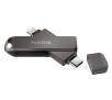 PenDrive SanDisk iXpand Luxe 128GB USB Typ C / Lightning Srebrno-czarny