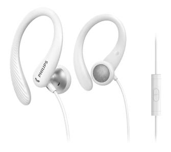 Słuchawki przewodowe Philips TAA1105WT/00 Dokanałowe Mikrofon Biały