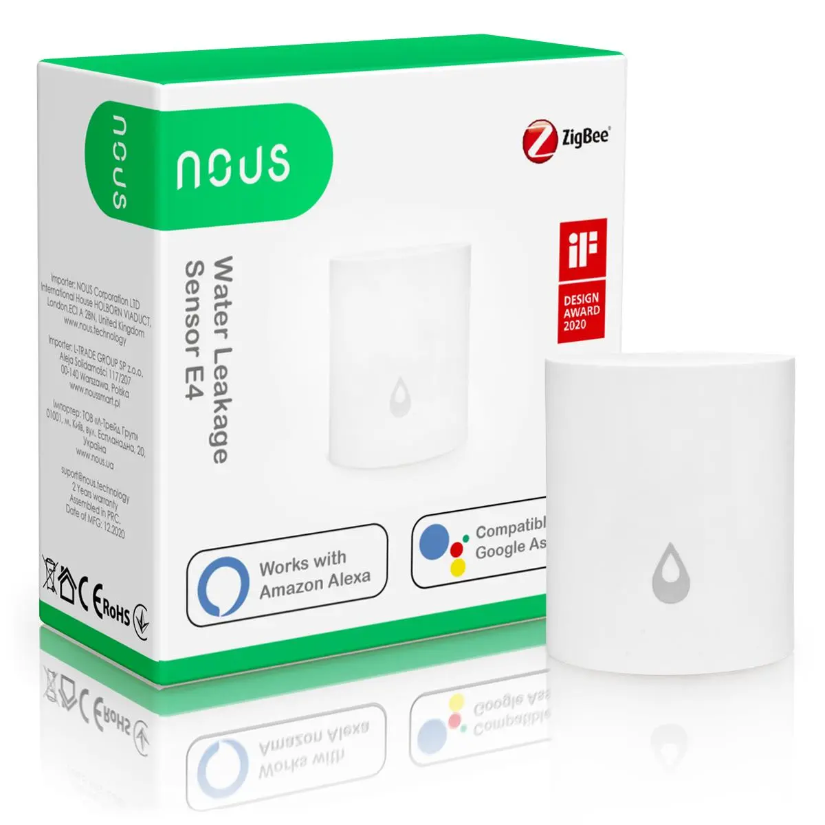 Czujnik wody / wilgoci Nous ZigBee E4