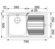 Zlewozmywak Franke Logica Line LLL 611-79 Komora z prawej
