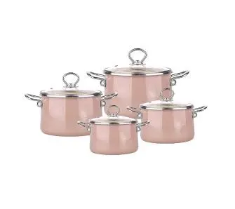 Zestaw garnków Silesia Rybnik Rybnik Izydor Indukcja Stal węglowa 8 elementów