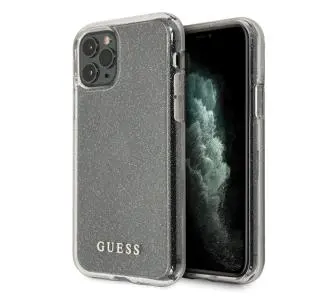 Etui Guess Glitter GUHCN65PCGLSI do iPhone 11 Pro Max Srebrny