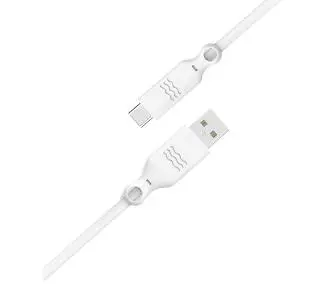 Kabel Just Green 3571211434153 USB A/C ECO 3A Biały