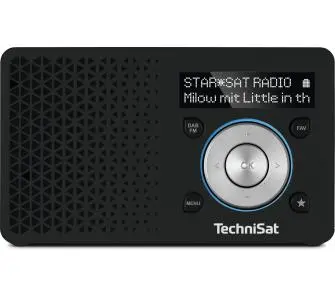 Radioodbiornik TechniSat DigitRadio 1 Radio FM DAB+ Czarno-srebrny