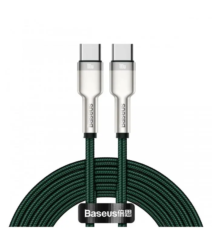Kabel Baseus Cafule Metal USB-C-USB-C 100W 2m Niebieski