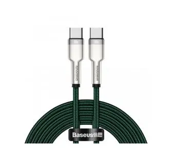 Kabel Baseus Cafule Metal USB-C-USB-C 100W 2m Niebieski